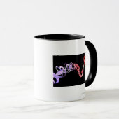 foetus met een navelstreng gemaakt van DNA-strenge Mok (Voorkant rechts)