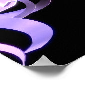 foetus met een navelstreng gemaakt van DNA-strenge Poster (Hoek)