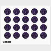 Foever muziek_ ronde sticker (Vel)