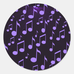 Foever muziek_ ronde sticker