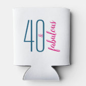 Fofty en Fabulous Birthday Koelbox Gift Blikjeskoeler (Achterkant)