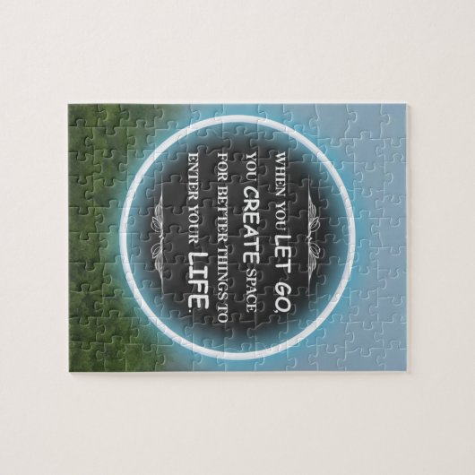 Fog and Green Trees Legpuzzel (Horizontaal)