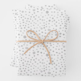 Fog Confetti Waterverf Stippen Wrapping Paper