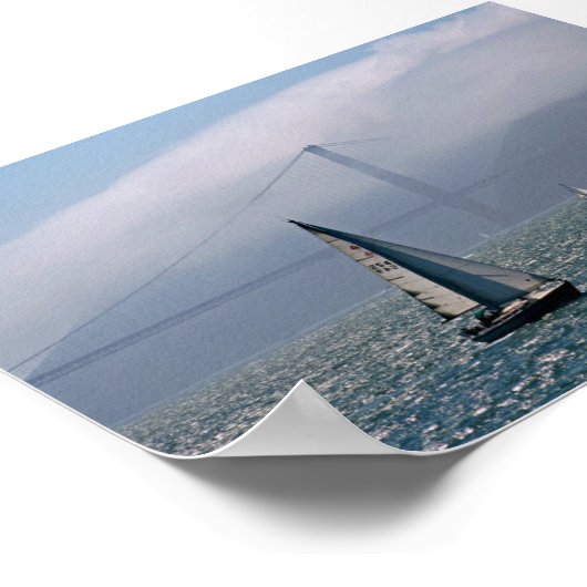 Fog en Sail Poster (Hoek)