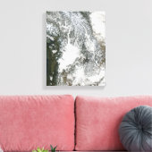 Fog en sneeuw in het noordwesten van de Stille Oce Canvas Afdruk (Insitu (Woonkamer))