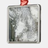 Fog en sneeuw in het noordwesten van de Stille Oce Metalen Ornament (Links)