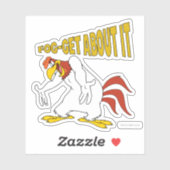 Fog-get over het sticker (Vel)