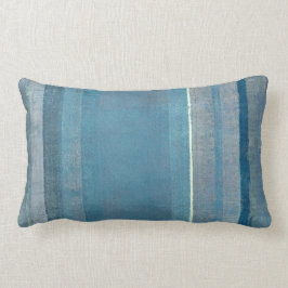 "Fog" Gray and Blue Abstract Art Pillow Kussen