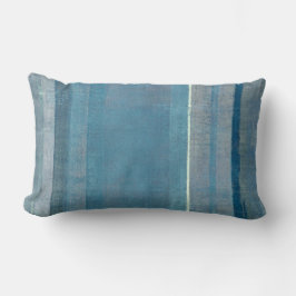"Fog" Gray and Blue Abstract Art Pillow Kussen