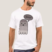 Fog Gray Boo Ghost T-shirt (Voorkant)