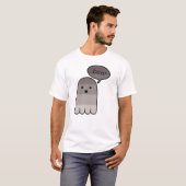 Fog Gray Boo Ghost T-shirt (Voorkant volledig)