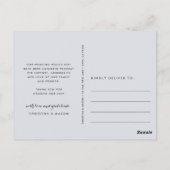 Fog Gray Stripe | Weddenfoto collage Hartelijk dan Briefkaart (Achterkant)