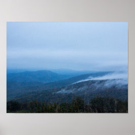Fog in het Nationaal Park Shenandoah, Virginia Poster