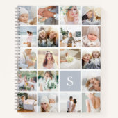 Fog Monogram Foto Collage Notitieboek (Voorkant)