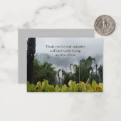 Fog on the Mountain - Hartelijk dank Notitiekaartje (Voorkant / Achterkant in situ)