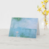 Fog on the Thames (van Claude Monet) Kaart van de (Gele Bloem)