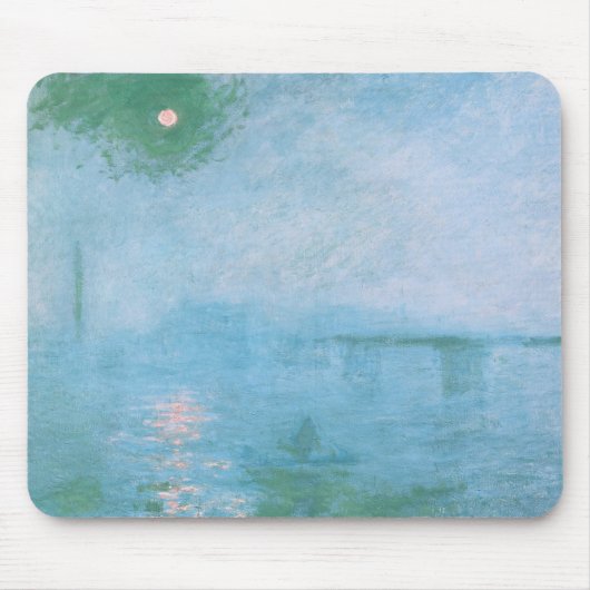 Fog on the Thames (van Claude Monet) Muismat (Voorkant)