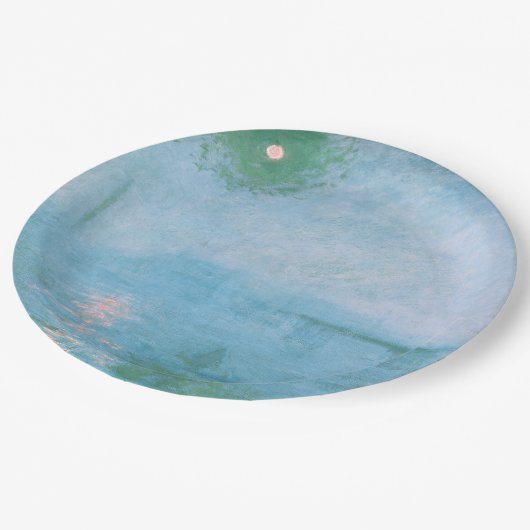 Fog on the Thames (van Claude Monet) Papieren Bordje (Gekanteld)