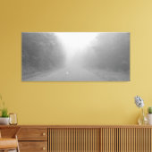 Fog op de Foothills parkway, Tennessee Canvas Afdruk (Insitu (Woonkamer))