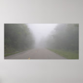Fog op de Foothills parkway, Tennessee Poster (Voorkant)