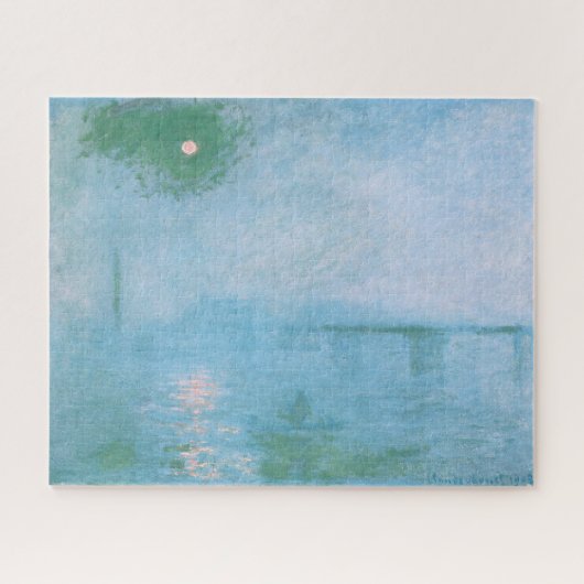 Fog op de Theems (van Claude Monet) Jigzaag Puzzle Legpuzzel (Horizontaal)