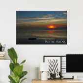Fog op het Poster van het Maple Lake (Thuiskantoor)