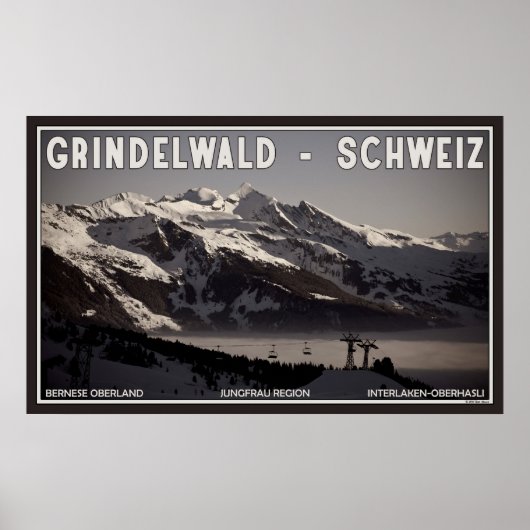 Fog over Grindelwald Poster (Voorkant)