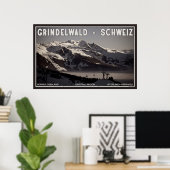 Fog over Grindelwald Poster (Thuiskantoor)