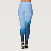 Fog over sneeuw bedekt bos in het Bohinj-meer, Slo Leggings (Achterkant)