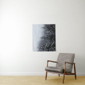 Fog over sneeuw bedekt met wintersparren wandkleed (In situ)