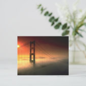 Fog Shrouded Golden Gate Briefkaart (Staand voorkant)
