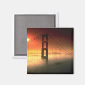 Fog Shrouded Golden Gate Magneet (Voorkant / Achterkant)