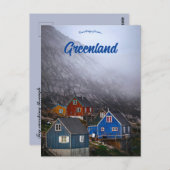 Fog Sweeping Through Kullorsuaq Greenland Briefkaart (Voorkant / Achterkant)