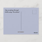 Fog Sweeping Through Kullorsuaq Greenland Briefkaart (Achterkant)