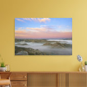 Fog van de Little Missouri-rivier hangt in de Canvas Afdruk (Insitu (Woonkamer))