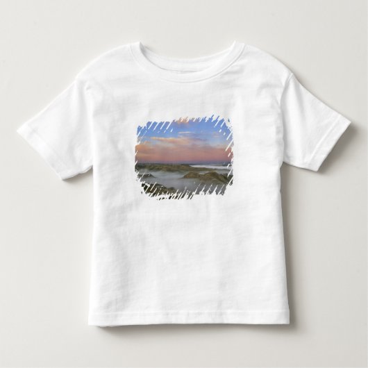Fog van de Little Missouri-rivier hangt in de Kinder Shirts (Voorkant)