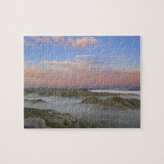 Fog van de Little Missouri-rivier hangt in de Legpuzzel (Horizontaal)