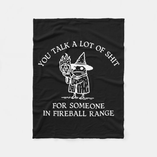 Fog You Talk A Lot Of For Someone In Fireball Rang Fleece Deken (Voorkant)