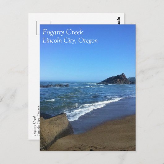 Fogarty Creek, Oregon Briefkaart (Voorkant / Achterkant)