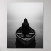 Fogbound en Free-Solo Vrouw Travel Art Poster (Voorkant)