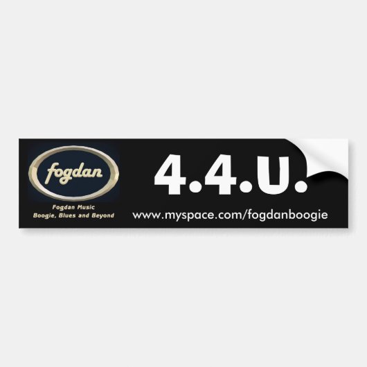 Fogdan Music Bumpersticker (Voorkant)