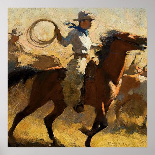 “Fogging the Drags” van Maynard Dixon Poster (Voorkant)
