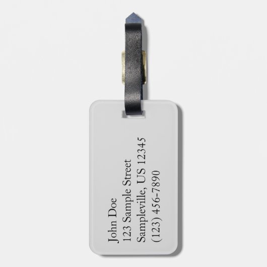 Foggy Anacapa Island op de Kanaaleilanden Bagagelabel (Achterkant verticaal)