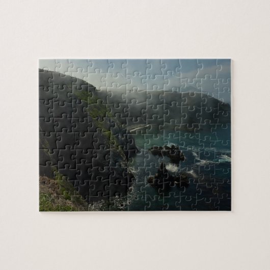 Foggy Anacapa Island op de Kanaaleilanden Legpuzzel (Horizontaal)