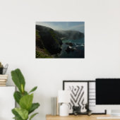 Foggy Anacapa Island op de Kanaaleilanden Poster (Thuiskantoor)