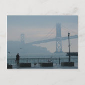 Foggy Bay Bridge Briefkaart (Voorkant)