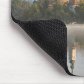 Foggy Bled Lake sunrise mousepad Muismat (Hoek)