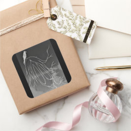 Foggy Bossen Square Sticker