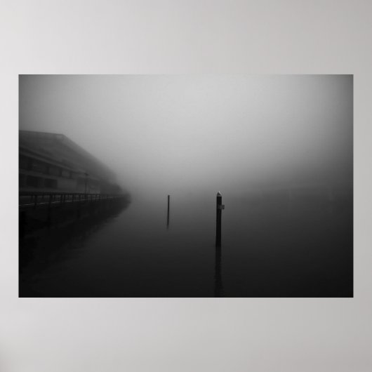 Foggy Brisbane Morning Poster (Voorkant)