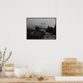 Foggy-brug over het Poster van het opa-gebergte (Keuken)